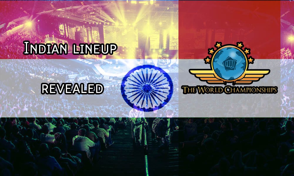 Indian lineup for E-Frag TWC