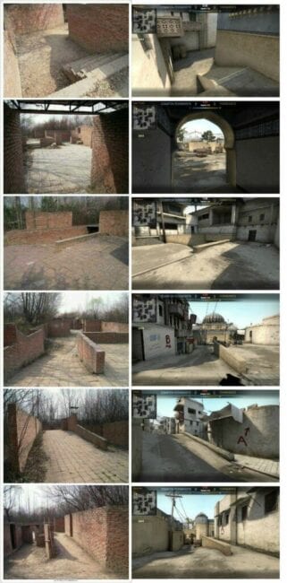 Dust2 map in real life
