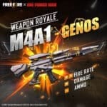 How to unlock M4A1 Genos skin in Free Fire