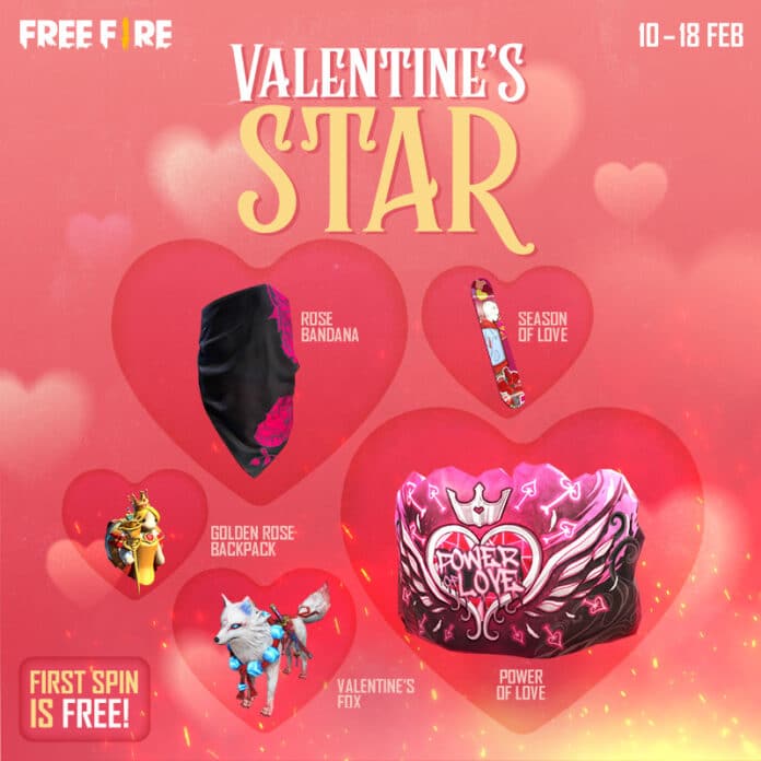 Free Fire Valentine Star