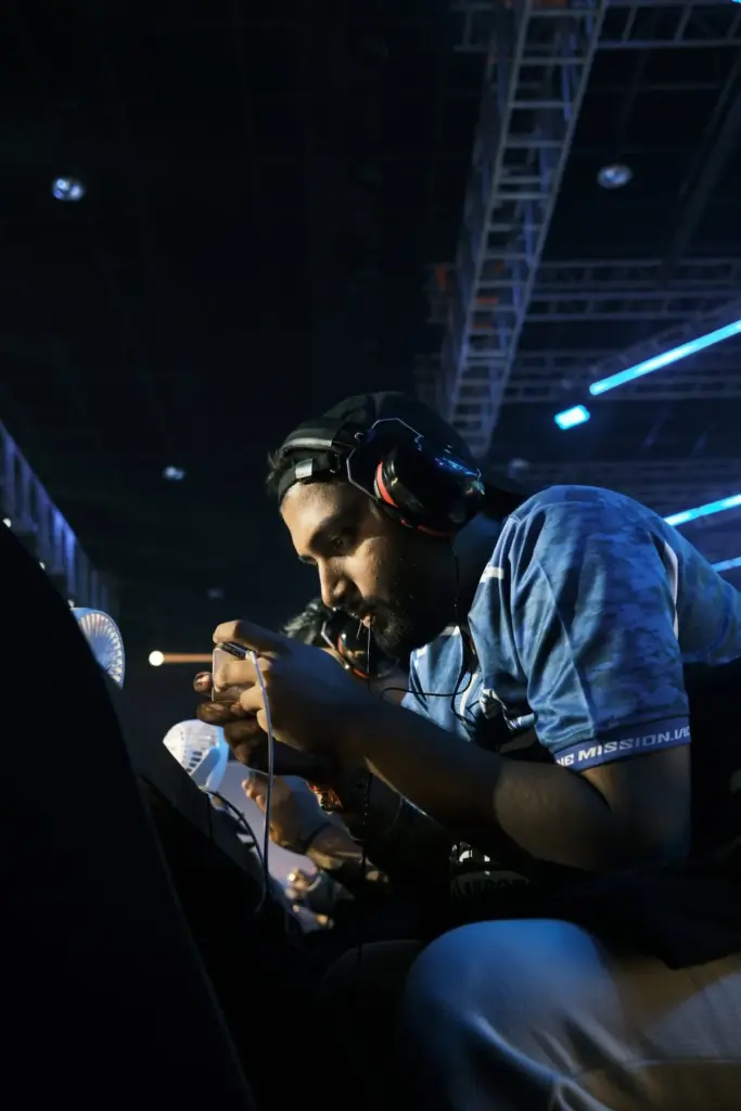 Locked in: Blue Army's Punk during a BMSD 2026 match. (Image via KRAFTON India)
