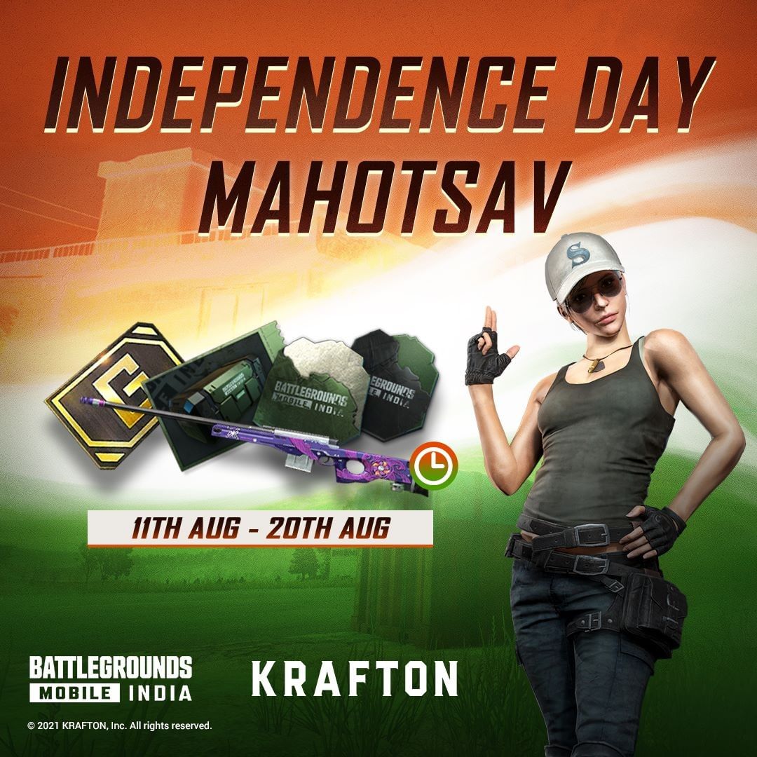Battlegrounds Mobile India gets Independence day special rewards