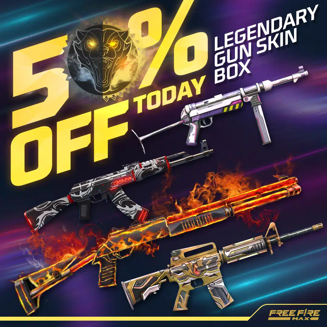 How to get 50% discount on Legendary skins in Free Fire MAX