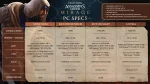Assassin's Creed Mirage PC Requirements