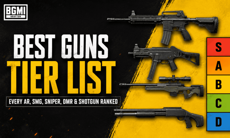 BGMI Best Guns Tier List: Every AR, SMG, Sniper, DMR and Shotgun Ranked
