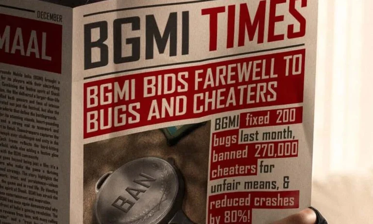 BGMI Claims to Have Banned 270,000 Cheaters in Latest Update