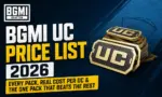 BGMI UC Price List 2026