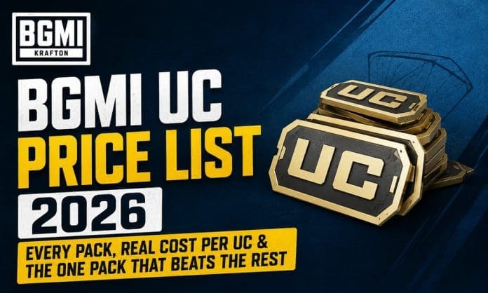 BGMI UC Price List 2026