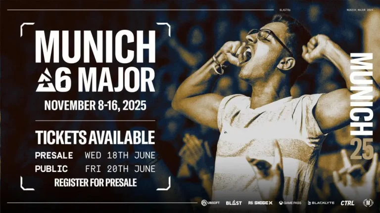 BLAST R6 Munich Major 2025: Ticket Sales, Schedule, Format & More