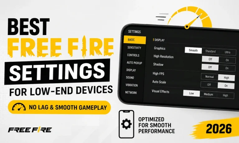 Best Free Fire Settings for Low-End Devices (No Lag & Smooth Gameplay) (2026)