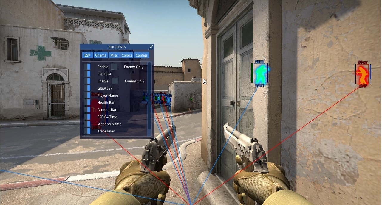 In a conversation with a CSGO cheats provider