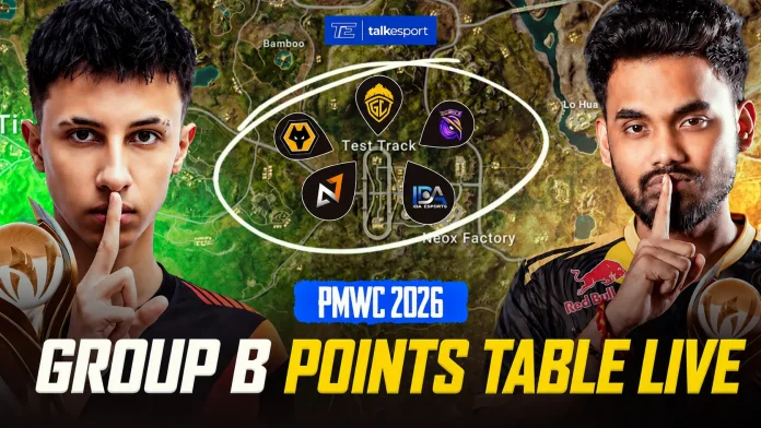 Live EWC PUBG Mobile Points Table Group B Day 1: Check PMWC 2026 Standings