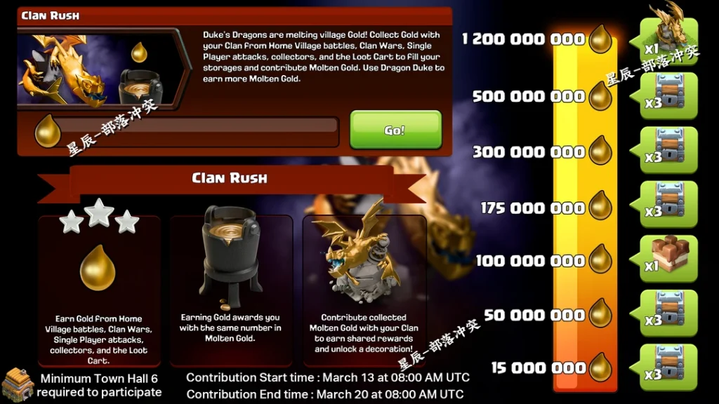 Clash of Clans Clan Rush Event