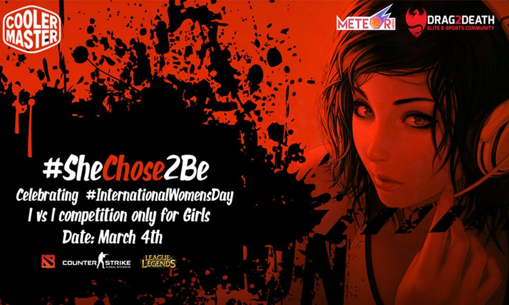 Cooler Master India brings SheChose2Be; 1v1 championship for Females