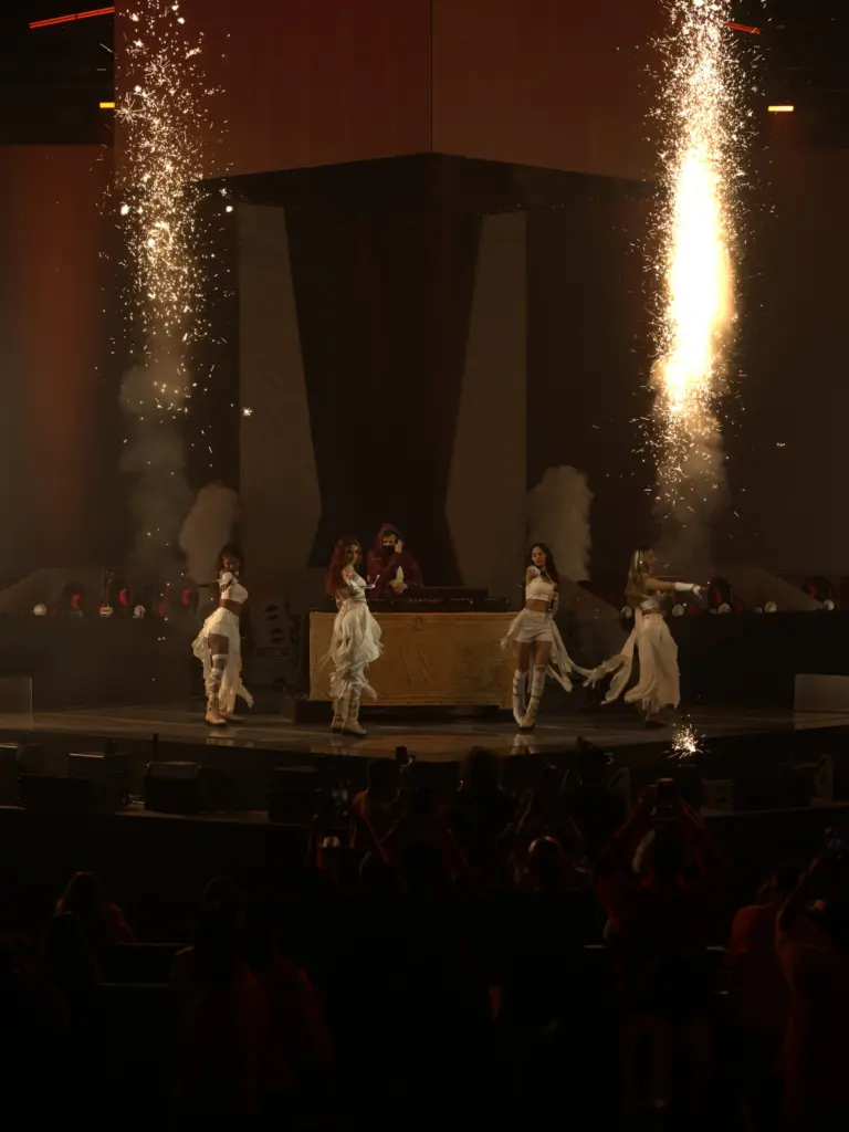 Performers on stage during the BMIC 2026 opening ceremony