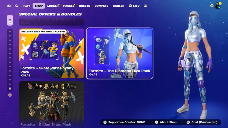 Diamond Diva Pack in Fortnite