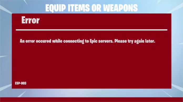 How to fix Fortnite ESP-Buimet-003 error - Charlie INTEL