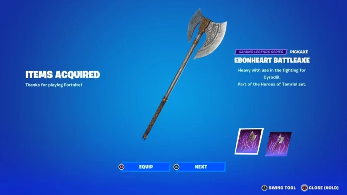Ebonheart Battleaxe Pickaxe
