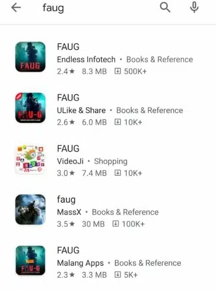 Fake FAUG game APK removed from Google Play Store TalkEsport