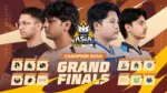 FFMAI 2026 Fall Grand Finals Champion Rush key art showing the logos of all 12 finalists