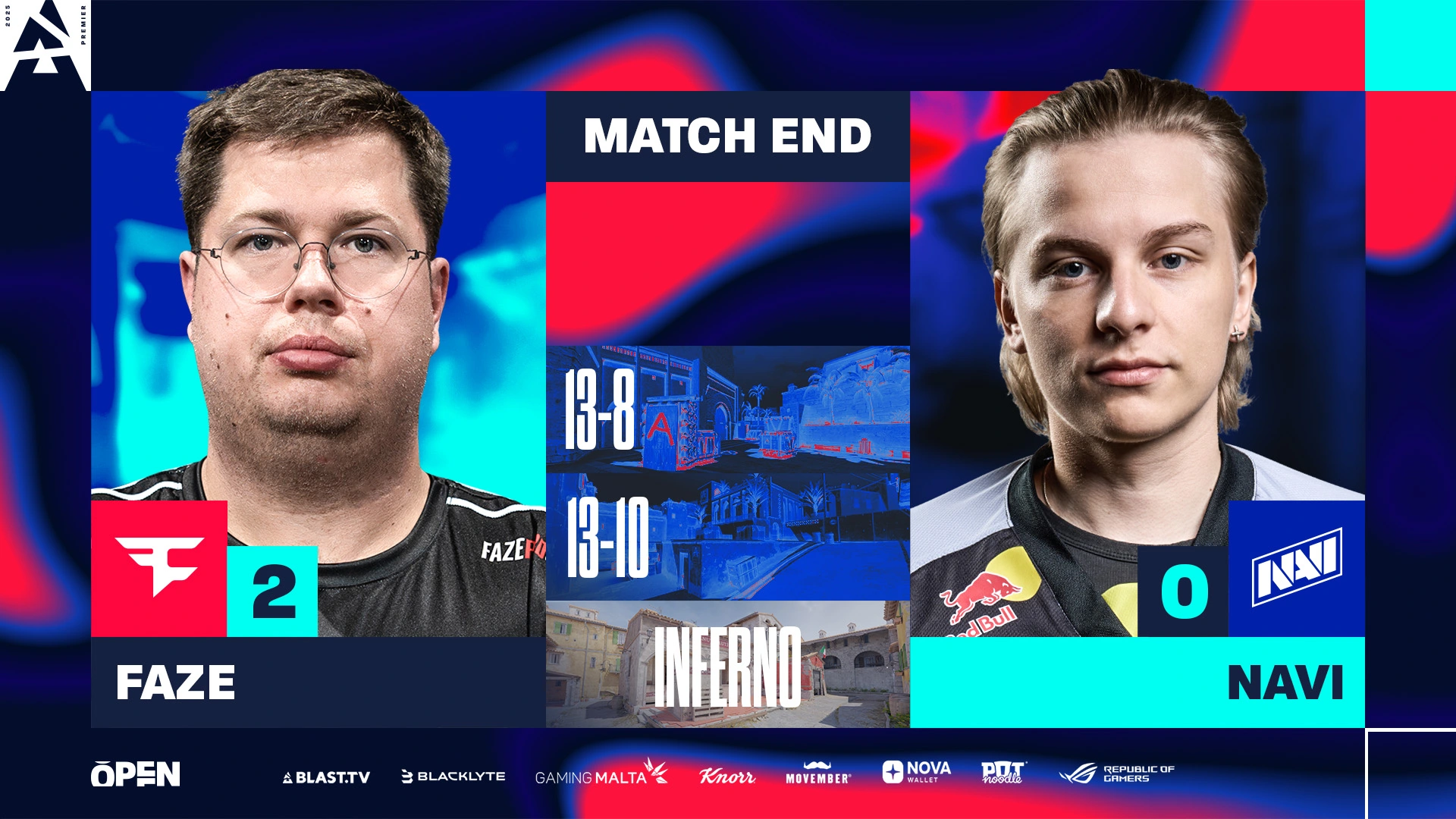 Faze Clan übertrifft Navi in ​​Blast Open London 2025
 – aboba.ru