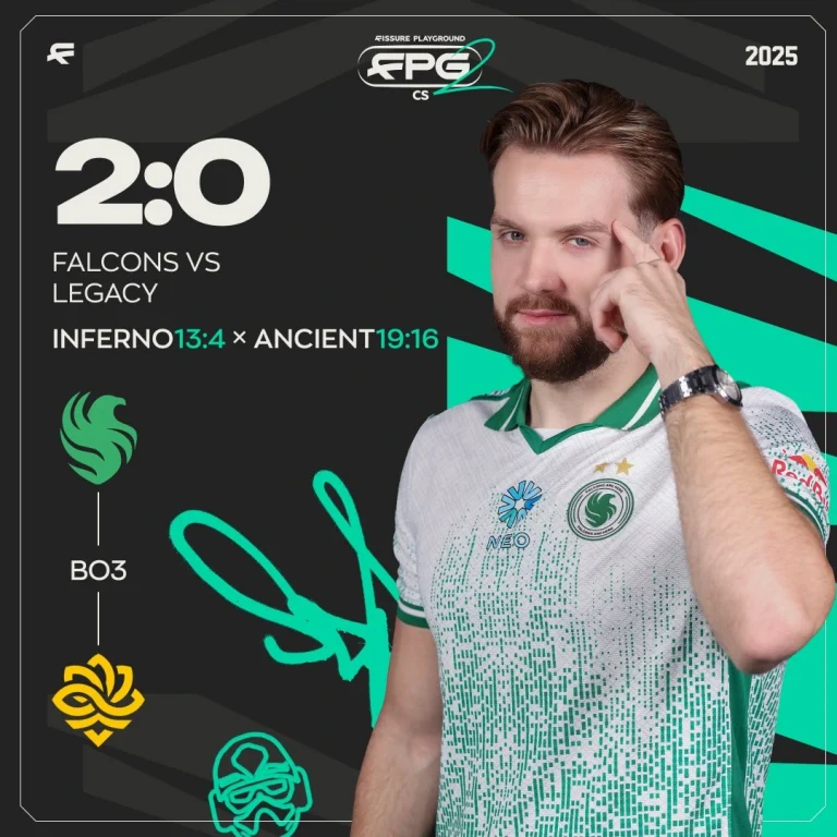 Team Falcons Wins Against LEGACY in Fissure Playground 2 Swiss Round 2