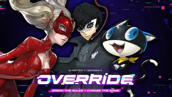 Persona 5 Fortnite collab teaser with Joker, Ann Takamaki and Morgana silhouettes