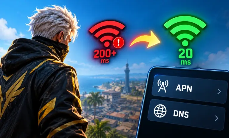 Free Fire High Ping Fix: Best APN and DNS Settings for India