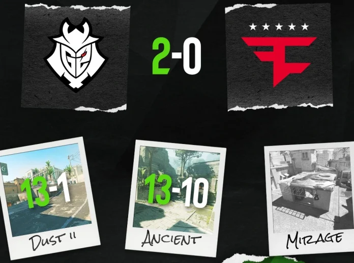 G2 Defeats FaZe in ESL Pro League Season 23