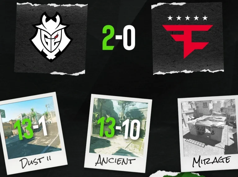 G2 Defeats FaZe in ESL Pro League Season 23