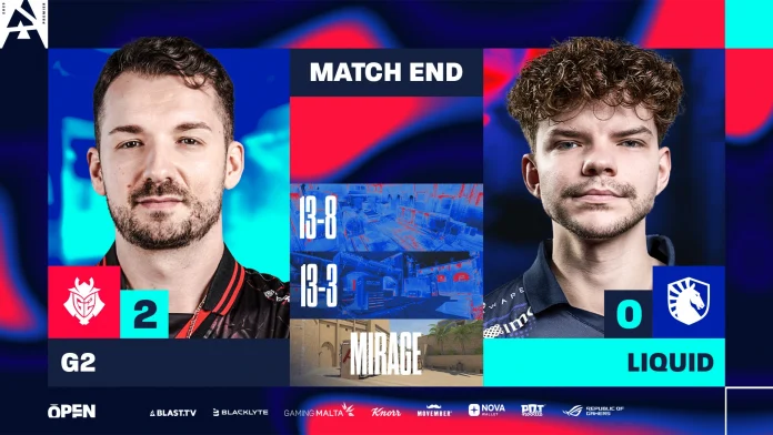 G2 Makes Quick Work of Liquid in BLAST Open London 2025