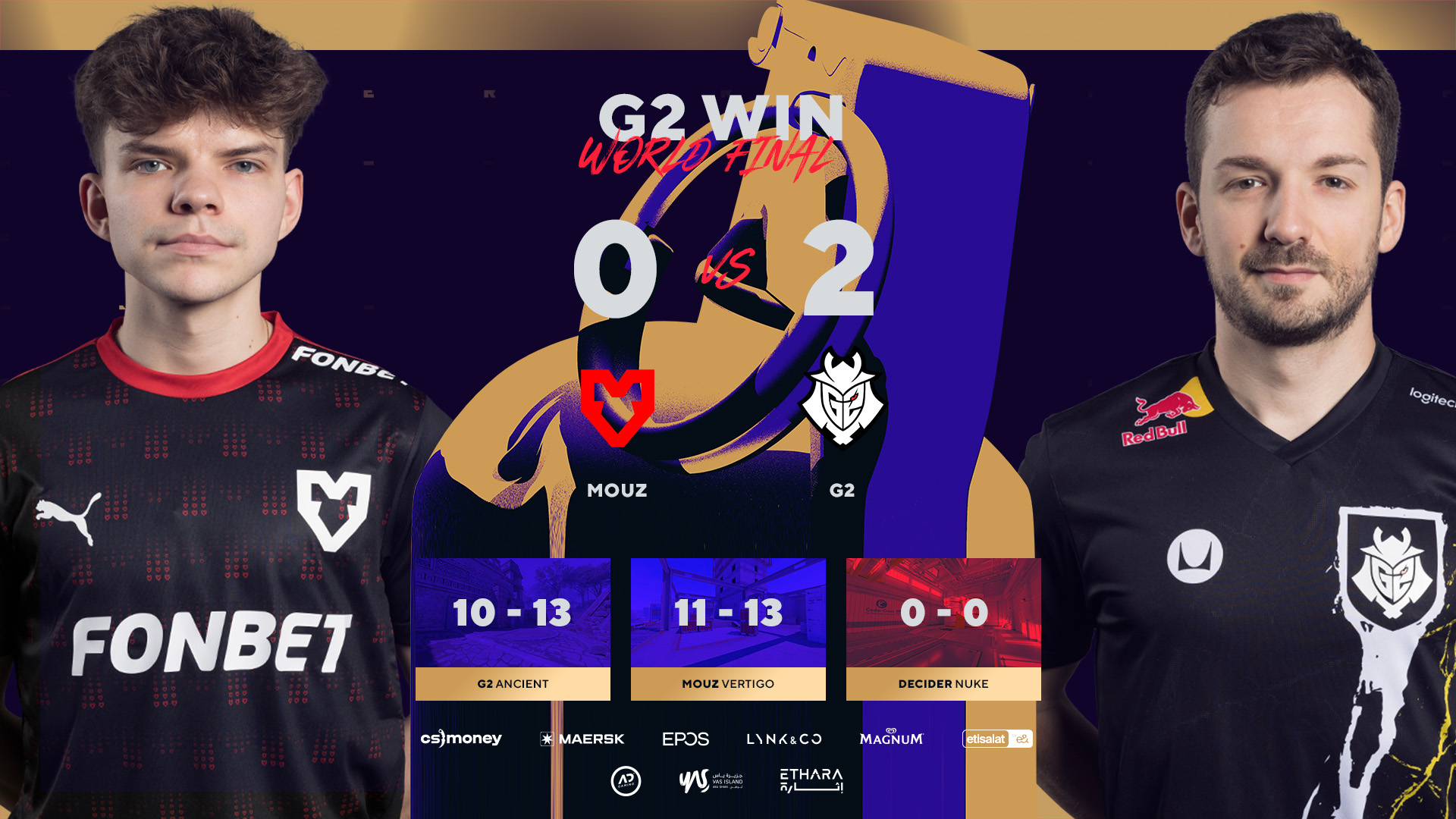 G2 sail past Mouz to the Blast Premier Upper Bracket Finals