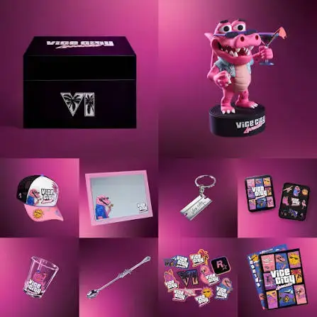 GTA 6 Collector's Edition Goodtime State Vice City Collection box and contents