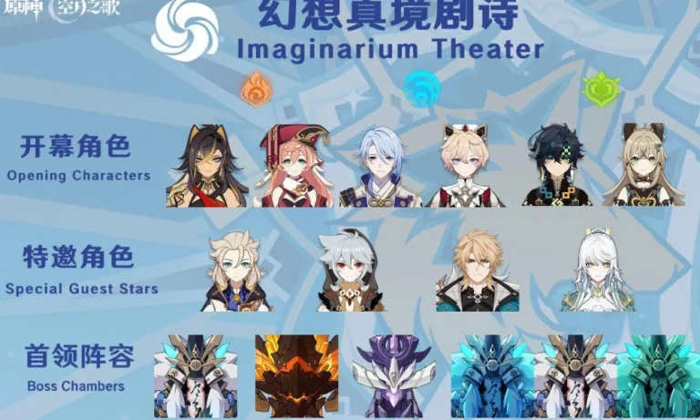 Genshin Impact 6.5 Imaginarium Theatre Lineup and Bosses Revealed