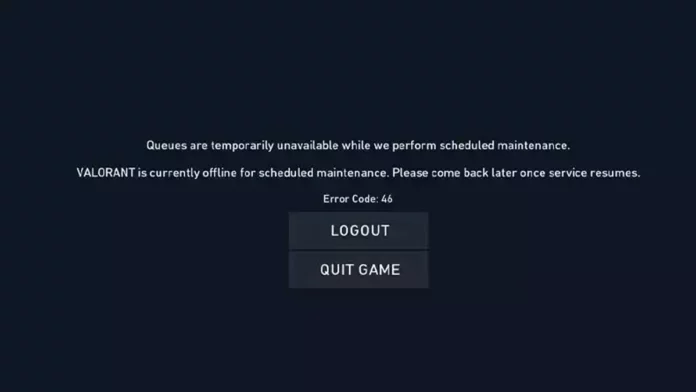 Are you getting the VAL 46 error code in Valorant? This error code is caused by platform downtime, which means that the servers are currently undergoing maintenance. In this article, we will explain what the VAL 46 error code is, why you are getting it, and how to fix it.