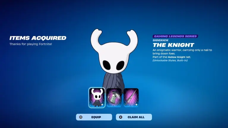 How to Get Hollow Knight Sidekick in Fortnite