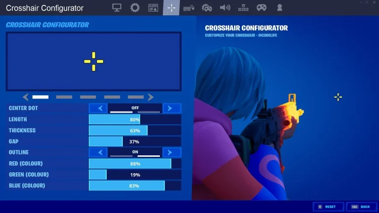 How to Turn Off Crosshair in Fortnite?