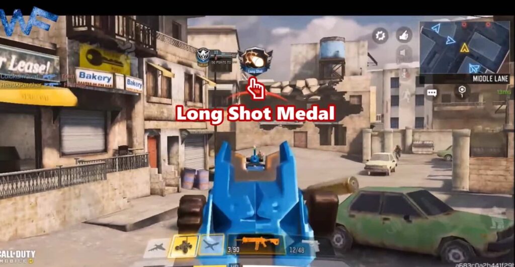 Long shot medal cod mobile