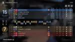 CSGO match stats showing round win and KD data