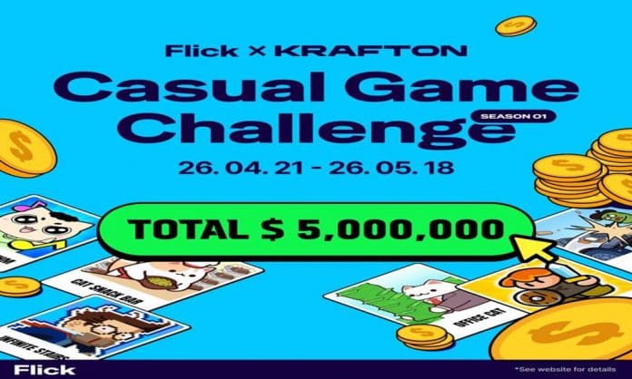 KRAFTON and Neptune have launched the Flick x KRAFTON Casual Game Challenge, a $5 million publishing pathway for hybrid and hyper casual mobile games. Open to Indian developers. Applications from April 21 to May 18.