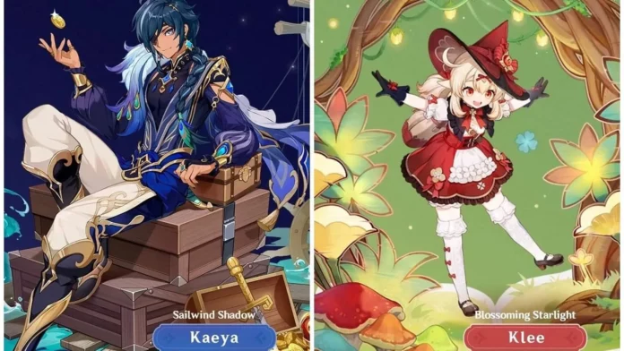 Klee & Kaeya Outfit In Genshin Impact