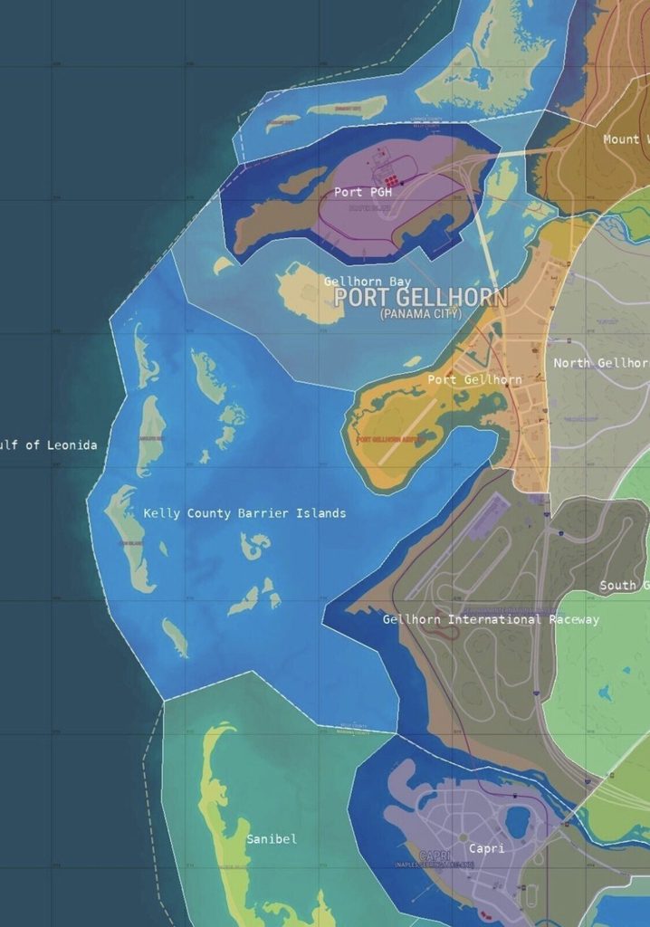 Comparison of GTA 6 Collector's Edition map and earlier leaked Leonida map