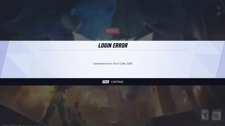 How to Fix Marvel Rivals Error Code 2100