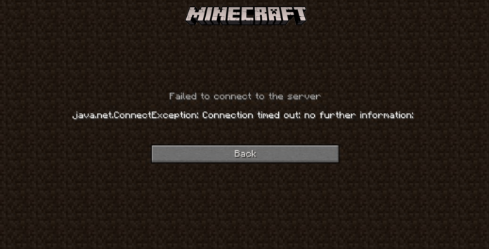 Minecraft Server Connection Timed Out Error