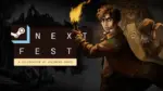 Official Steam Next Fest October 2026 key art from the Steam store event page | Official Steam Next Fest October 2026 artwork from Valve, the event where players complained about a flood of AI-generated demos.