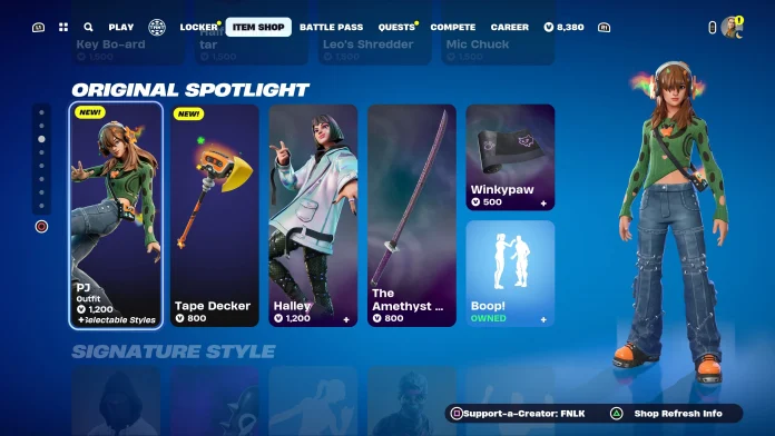 PJ Skin fortnite