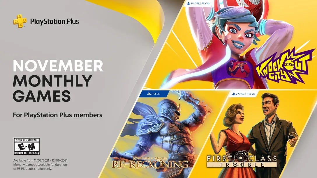 PS Plus November lineup includes 6 games