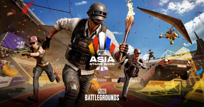 PUBG Asia Stars 2026 tournament key art from KRAFTON
