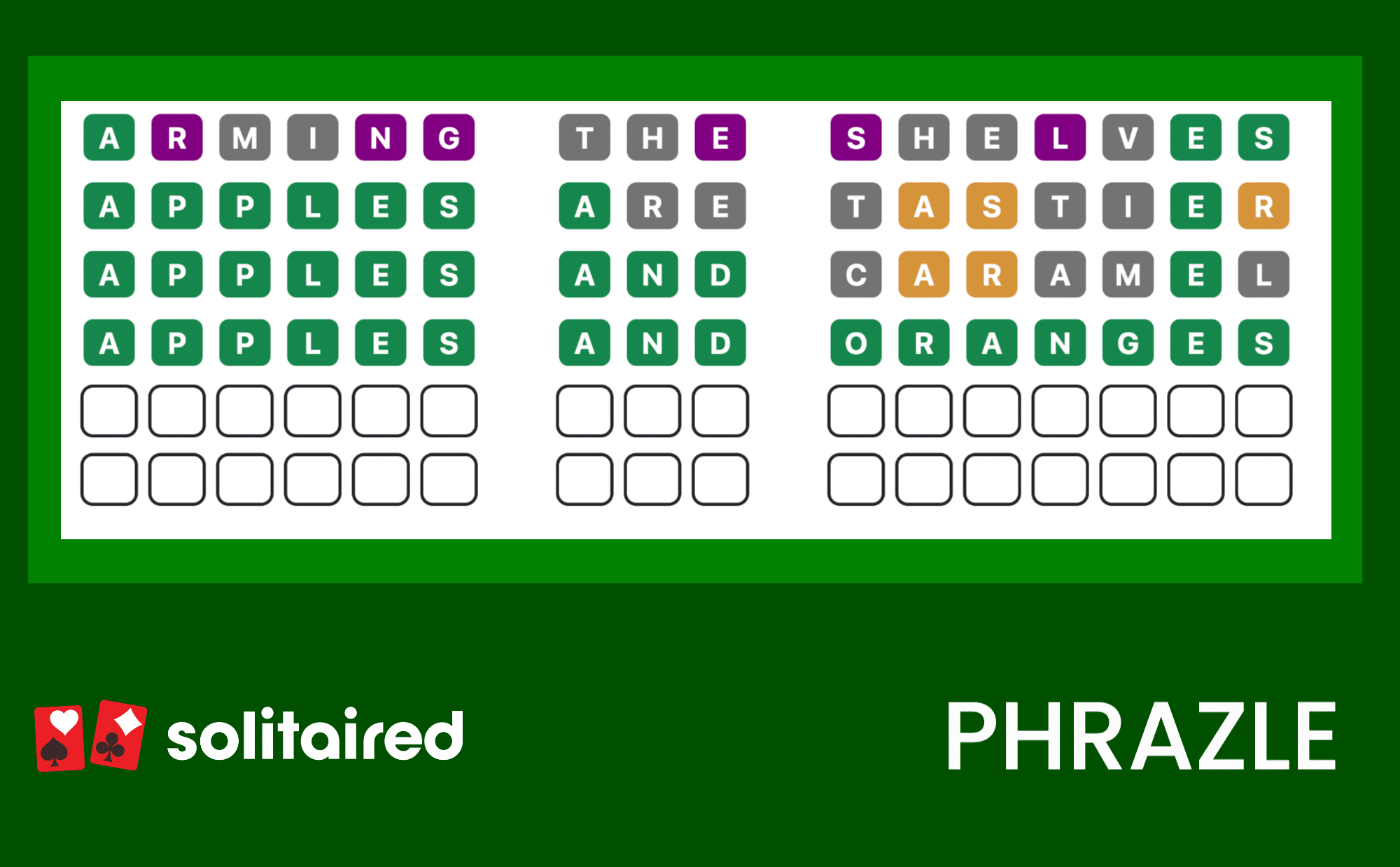 Phrazle Answer Today: Thursday 12 January 2023