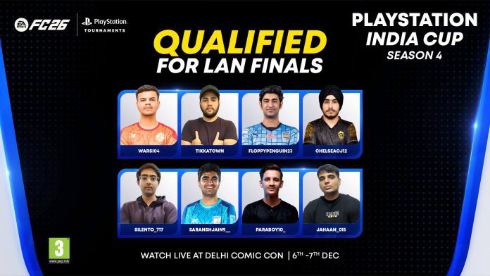 PlayStation India and NODWIN Gaming Reveal the Top 8 Finalists for the PlayStation India Cup Featuring EA SPORTS FC 26
